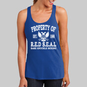 Property of  - ™ Ladies Solid Gathered Racerback Tank DM420